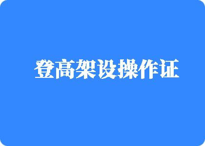 男人搞女人的逼逼的网站登高架设操作证